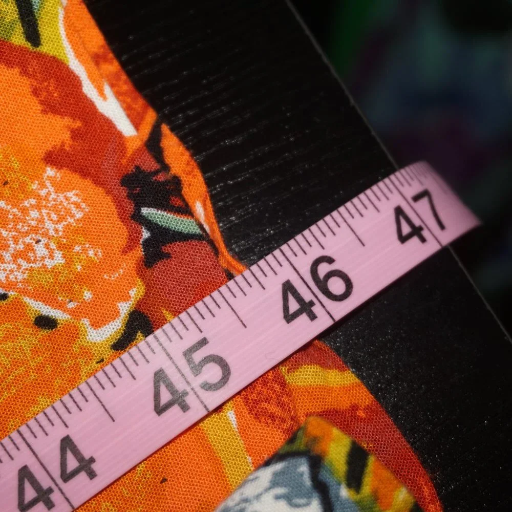 Vintage 80s Tropical Floral Print Dress 12 - Picture 11 of 11